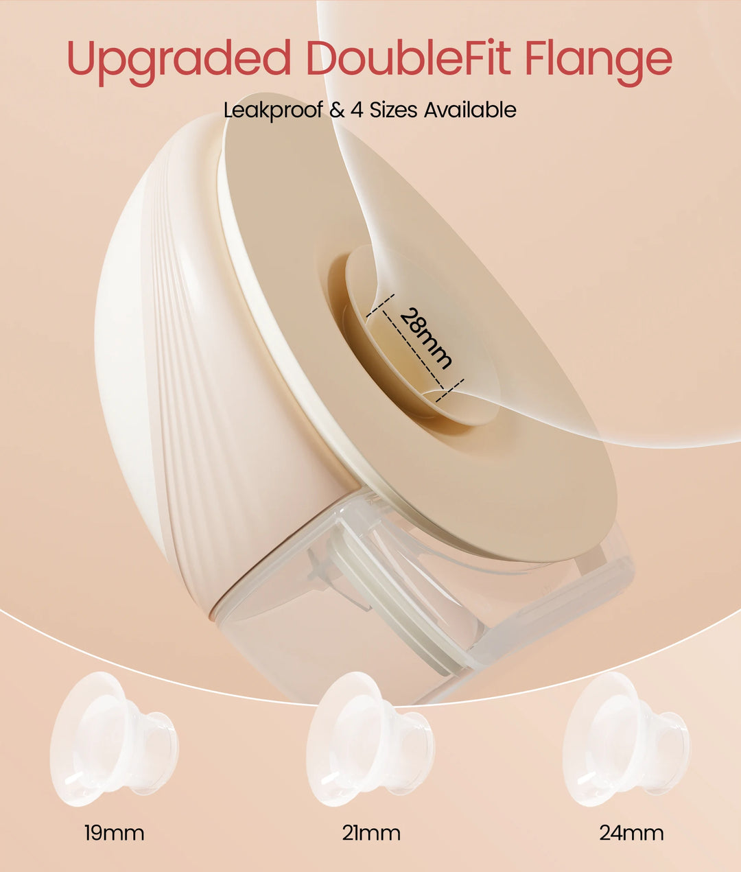 NCVI Heated Electric Wearable Breast Pump